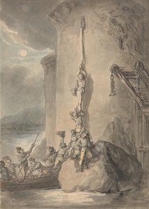 Een militaire escapade door Thomas Rowlandson